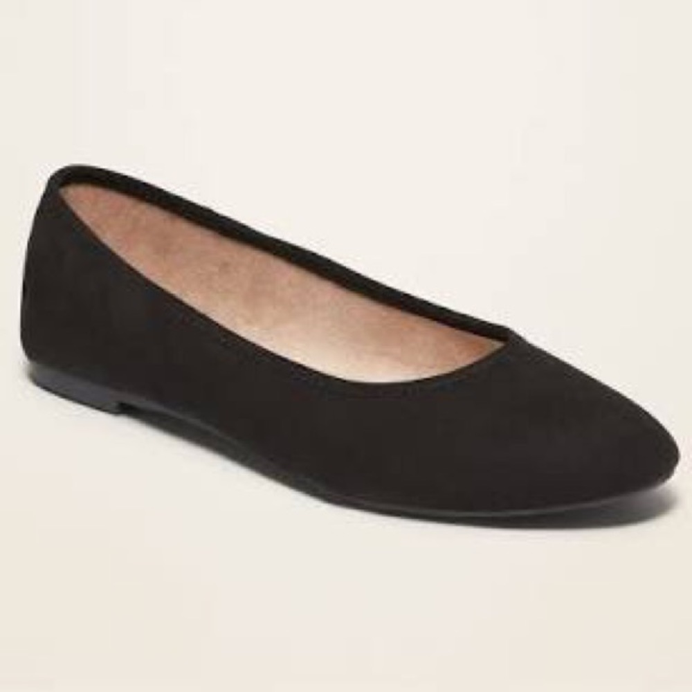 Black Ballerina Flats| Size 8